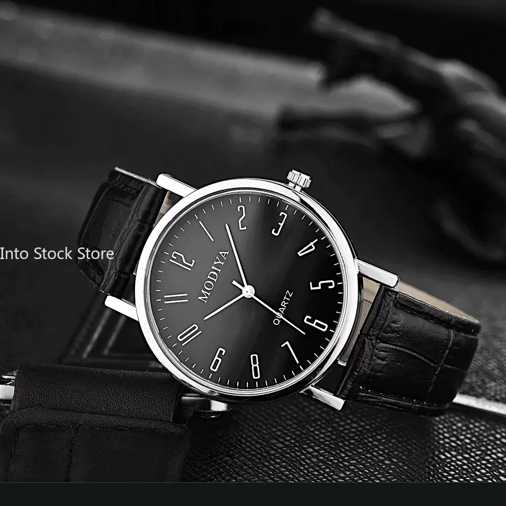 Men Watches Business Wrist Watch Luxury Leather Strap Analog Watches Quartz Wristwatches Clock Men Women Casual Simple Watch