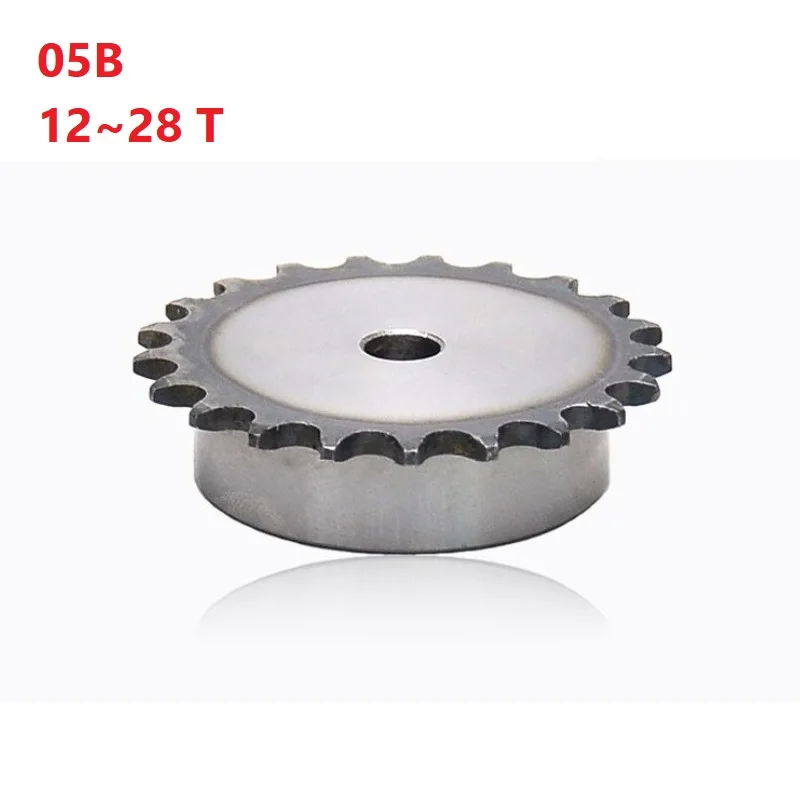 05B Sprocket Step Wheel Process Hole Sprocket 12 to 28 Teeth Gear 45# Steel Sprockets