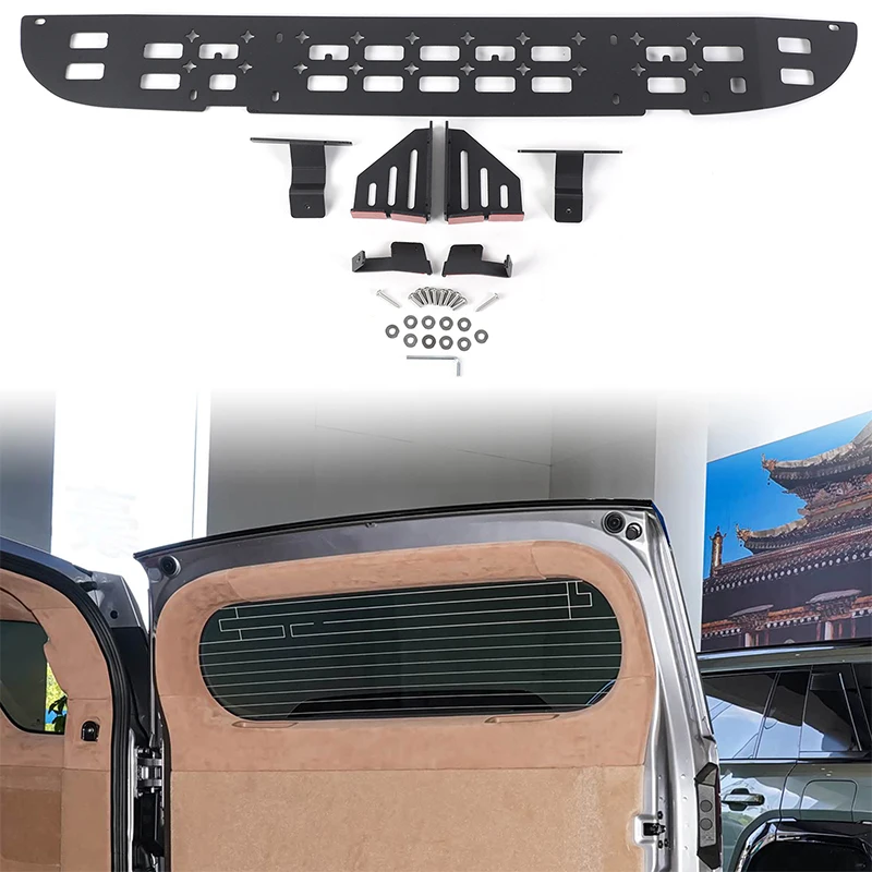 

Для MHERO II MHERO M817 2025 2026+ — Аксессуары из алюминиевого сплава: внешняя накладка на заднее стекло двери багажника для дополнительного пространства для хранения