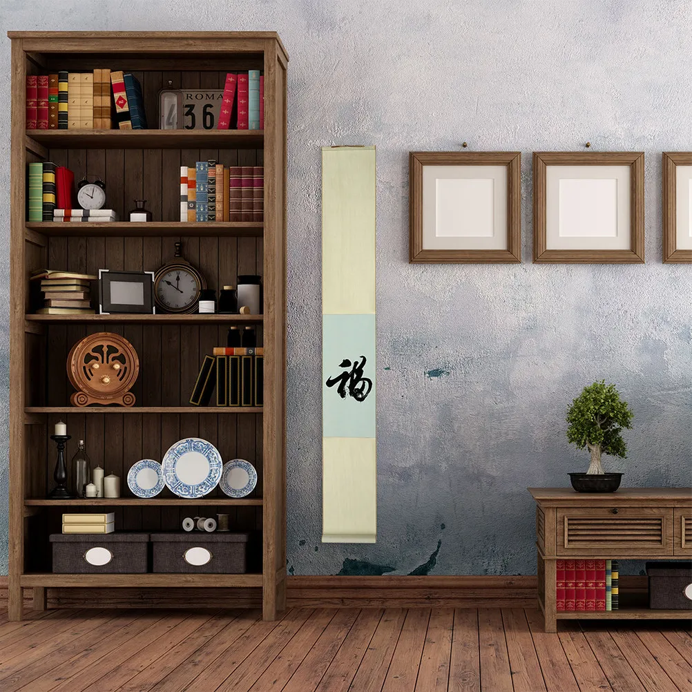 2Pcs Xuan Paper Hanging Scroll for Chinese Calligraphy Brush Painting Ink Sumi Watercolor Art Home Wall Decoration Gift