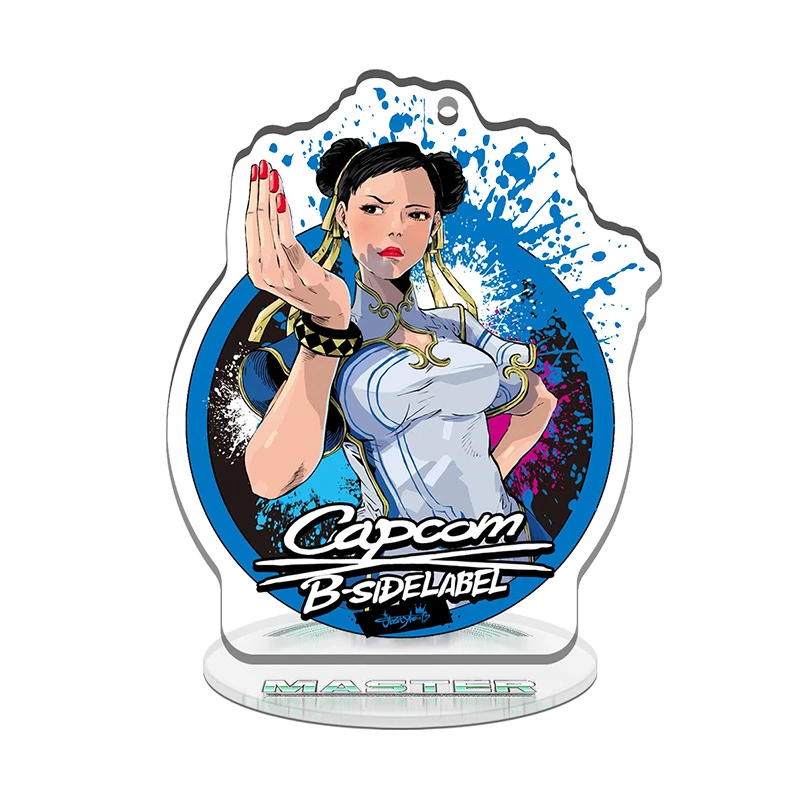 Game Street Fighter Mini Acrylic Stand ChunLi figure Stand Plate Cosplay Prop Decor Cartoons present Firend Christmas Gifts