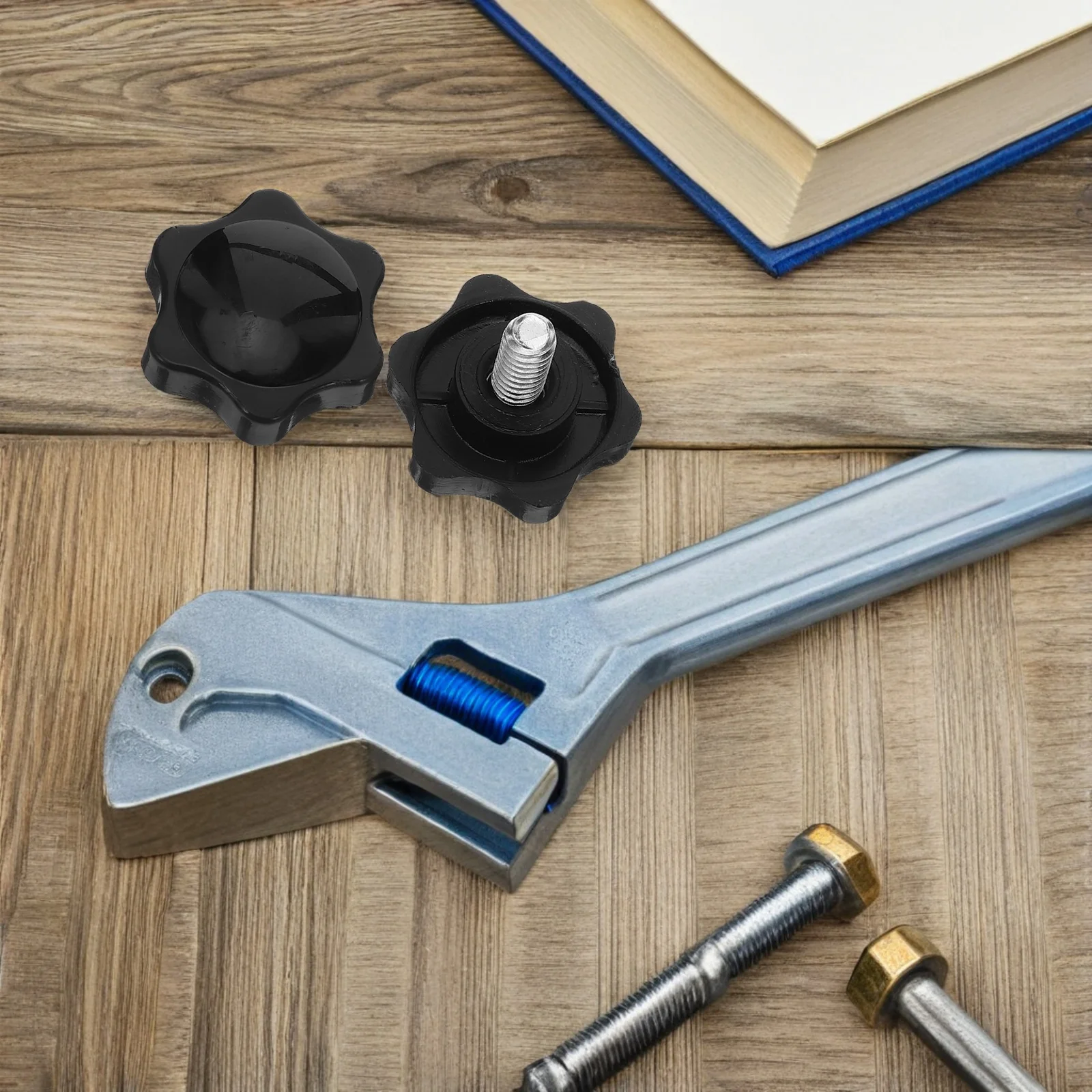 

20pcs Hexagonal Star Knobs Plastic Thumb Knob For Hand Tightening Handle Screw Machinery Woodworking Tool Replacement Parts