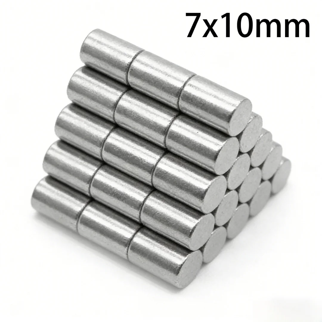 7x10mm Circular Strong Powerful Magnetic Magnet For DIY, Building, Scientific, Craft, Home, Kitchen, Office, School 7x10 7*10