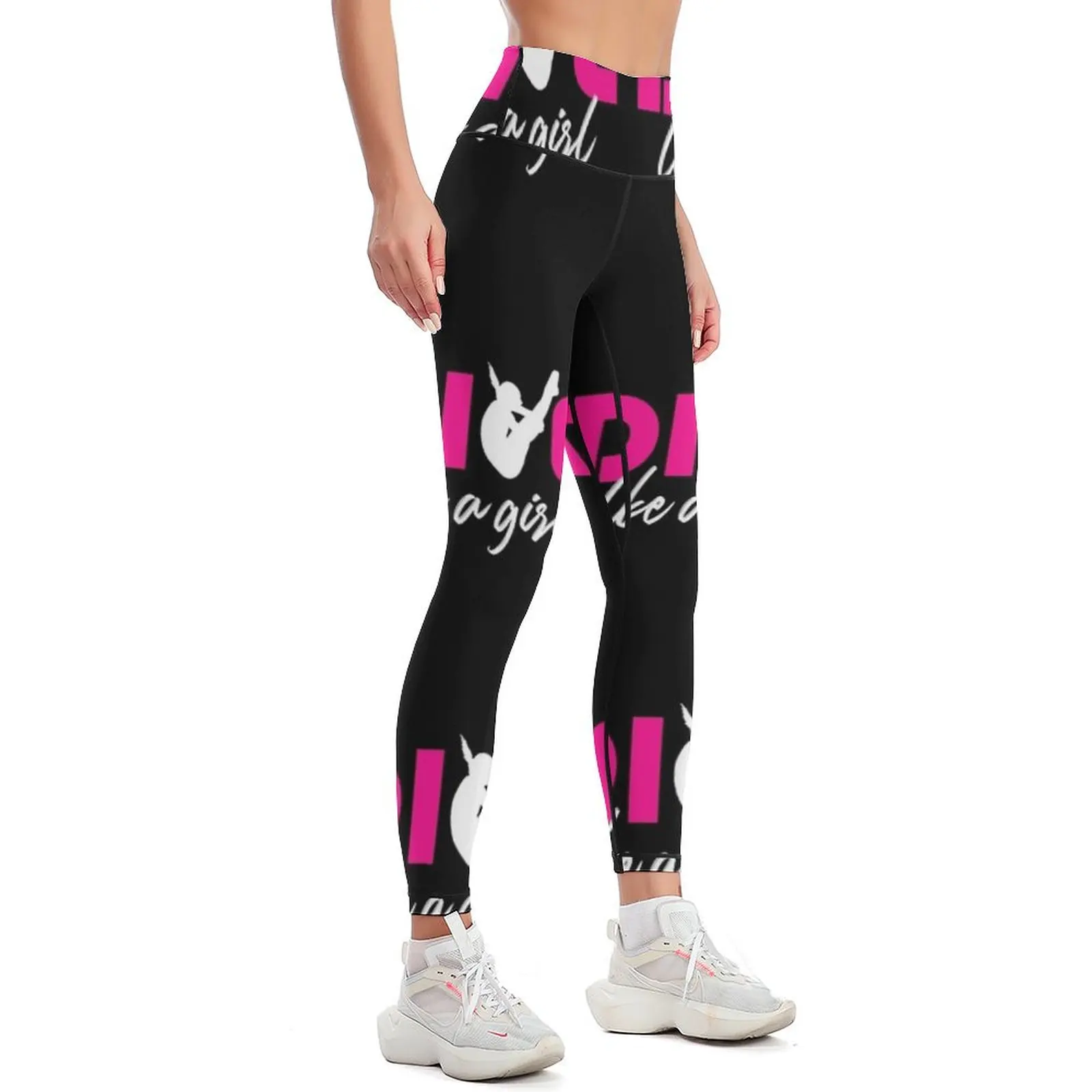 Dive like a girl Springboard Diving Girls High Diver Gift Leggings Fitness woman Training pants Womens Leggings