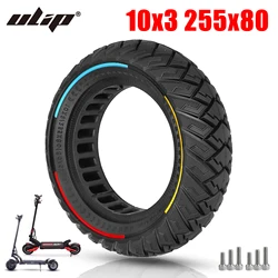 Ulip-10 Inch Off-Road Solid Tire, 255x80 (80/65-6) Tire for Zero 10X, KUGOO M4 Pro, Kaabo Mantis 10 Electric Scooter Tires Parts