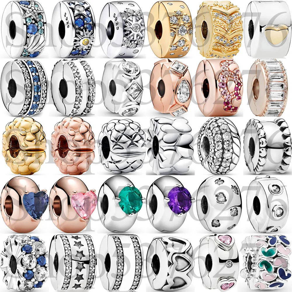 

Стерлингового Серебра 925, круглая бусина-пасьянс, Корона на подкладке, зажим с сердечным узором, подходит для модного женского браслета, подарок, ювелирные изделия своими руками