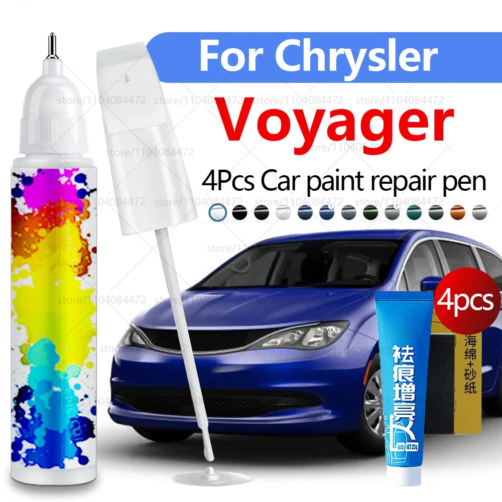

Car Paint Repair Pen For 1988-2025 Chrysler Voyager Paint Scratch Repair Accessories 4PCS Sliver PSC White PW7 Black PXR Red PR6