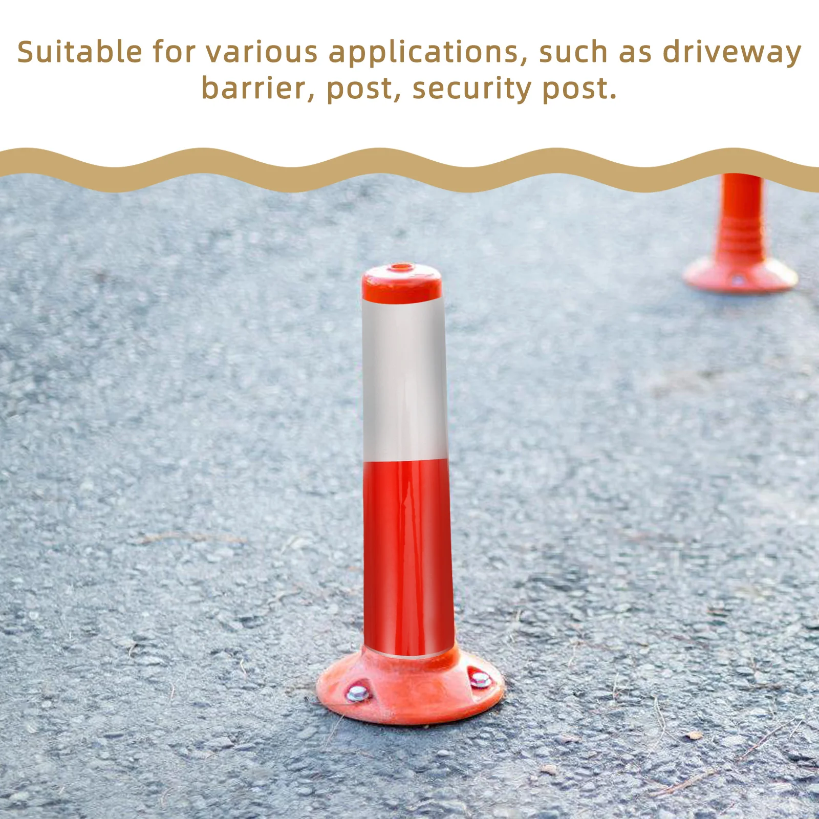 Reflective Film Tape High Visibility Alternating Colors Night Safety Durable Plastic Driveway Barrier Post Reflective Tape