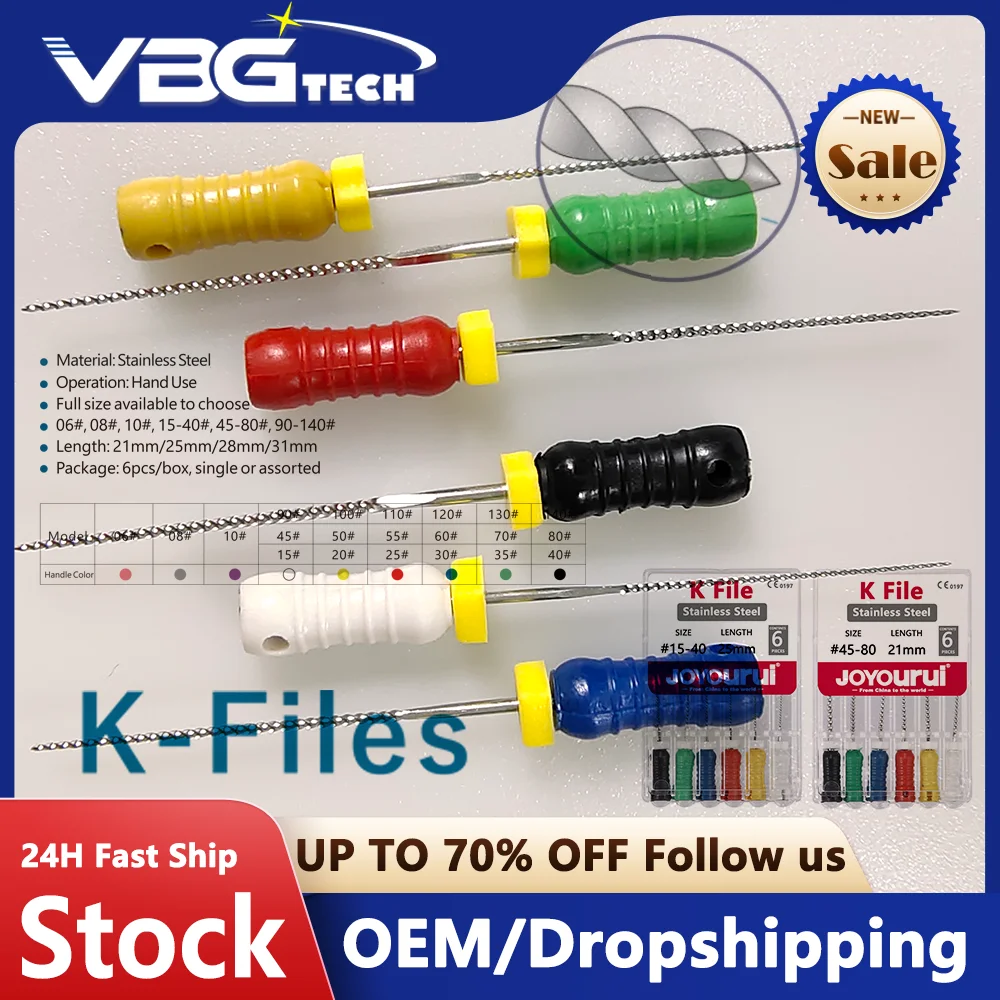 

Dental Tools Root Cannal Endo K File 21mm 25mm 31mm Stainless Steel Endodontic Instruments Dentist Dentistry Odontologia06#15-40