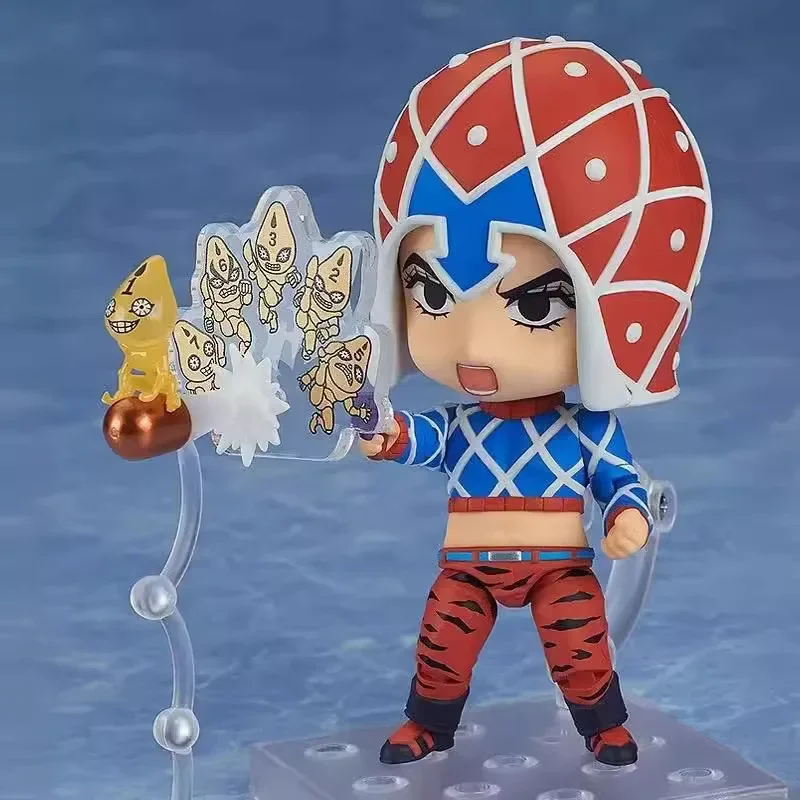 

10CM JOJO's Bizarre Adventure Q version Golden Wind Goldmista figure model For Children's Gifts