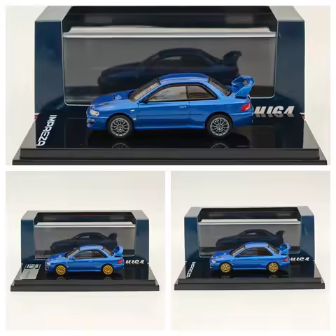 Hobby Japan 1/64 For IMPREZA 22B STi Version Gc8 Euro Customized Ver Sonic Diecast Models Car Miniature Collection Auto Toys