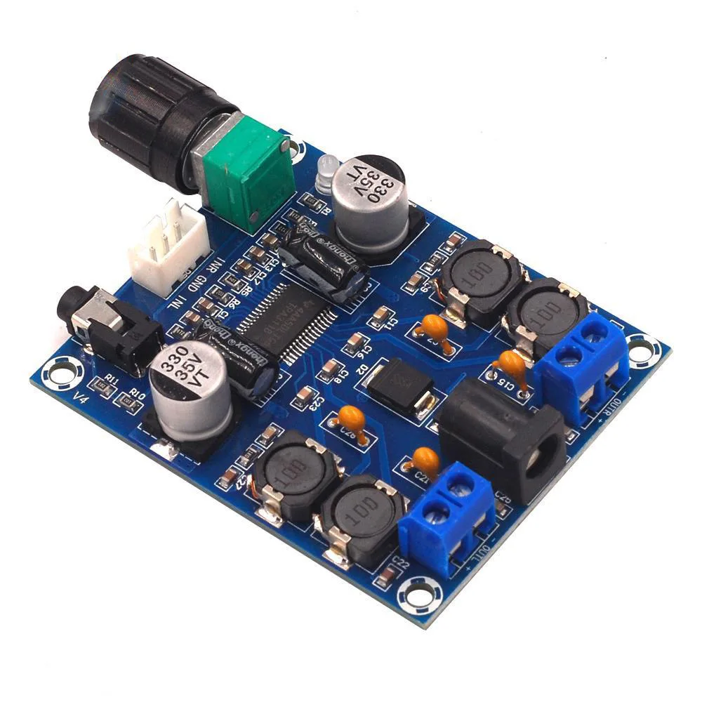 XH-M312 Digital Power Amplifier Board | TPA3118D2 HD Version 45W×2 Dual-Channel Audio Amp