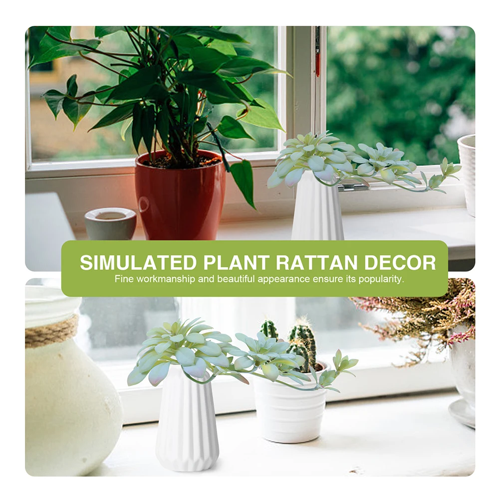 

2Pcs Wear-Resistant Fake Plant Decorative Artificial Plant for Home Office Room Desktop Accessories Room Accessories