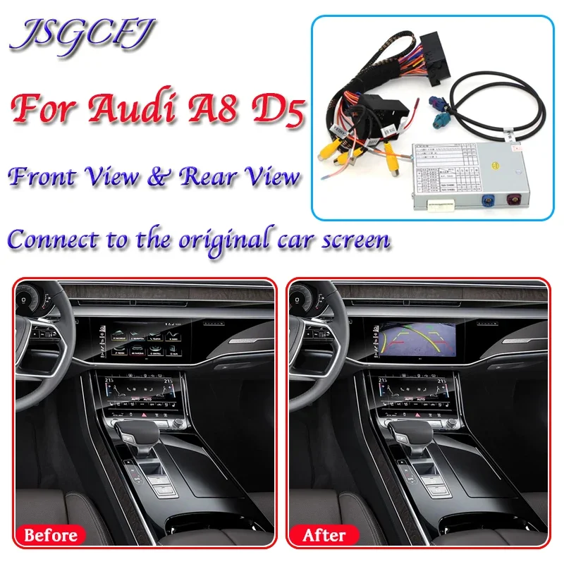 For Audi A8 D5 2018~2021 Rear Camera Model Adapter MMI Interface Original Car Screen Upgrade Decoder Reversing Backup Camera