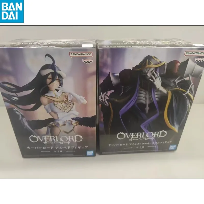 

Bandai Genuine Banpresto Overlord Anime Figure Ainz Ooal Gown Albedo Action Toys for Boys Girls Christmas Gift Collectible Model