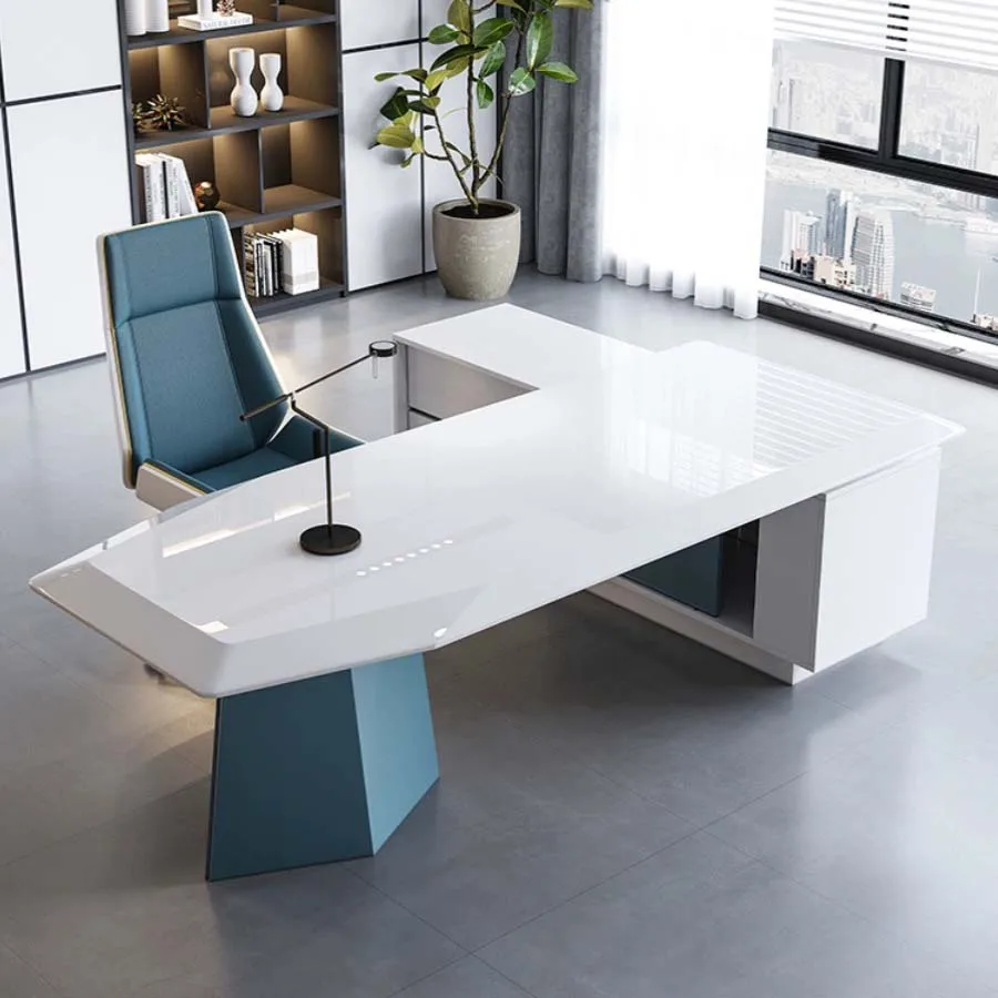 Modern Luxury Mdf Executive Manager Office Desk Set Office Table Ceo Office Furniture Commercial Furniture