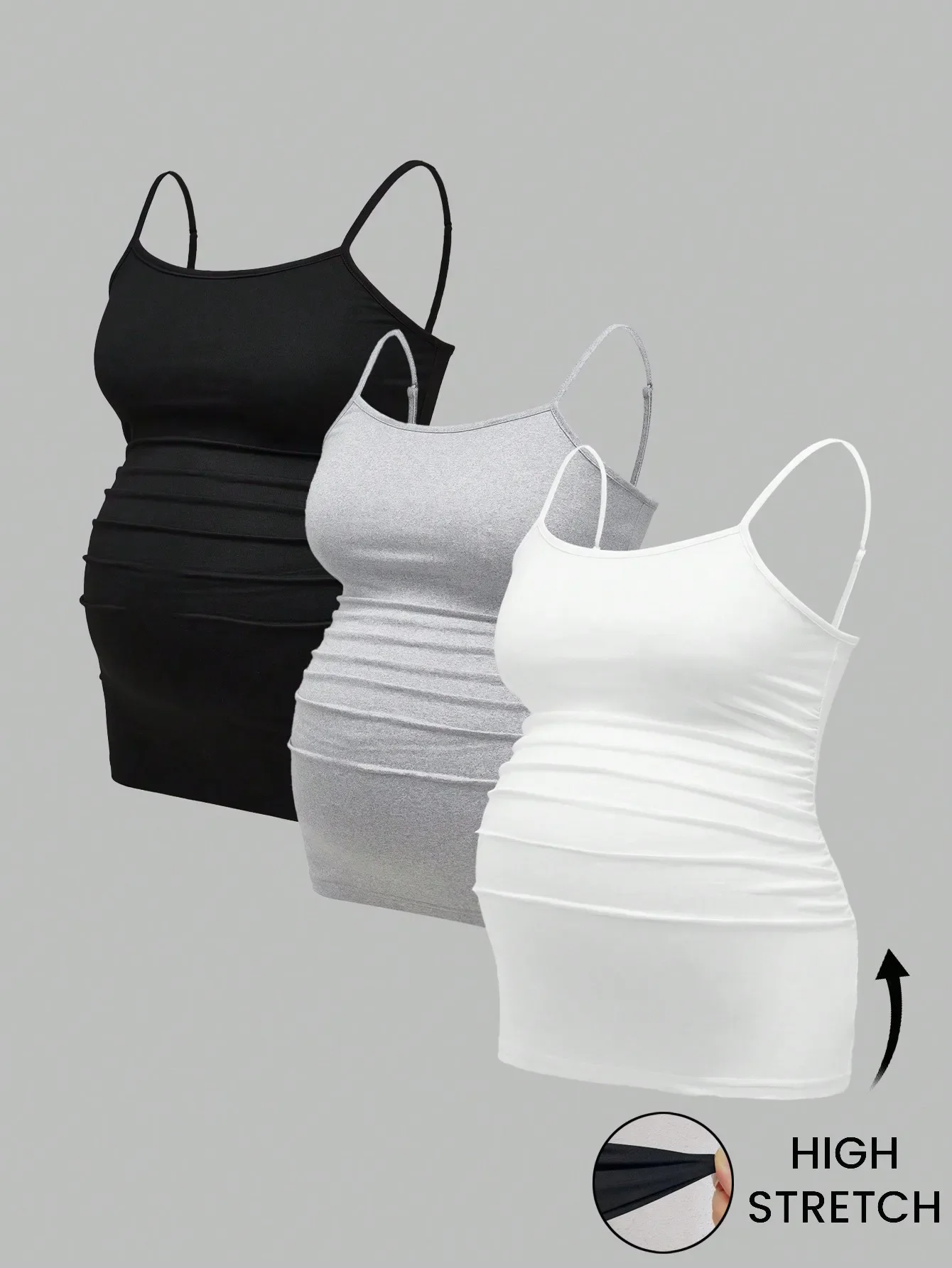 3-piece maternity tank top set for women, summer casual short-sleeve sports yoga top, cotton comfortable T-shirt, spring and
