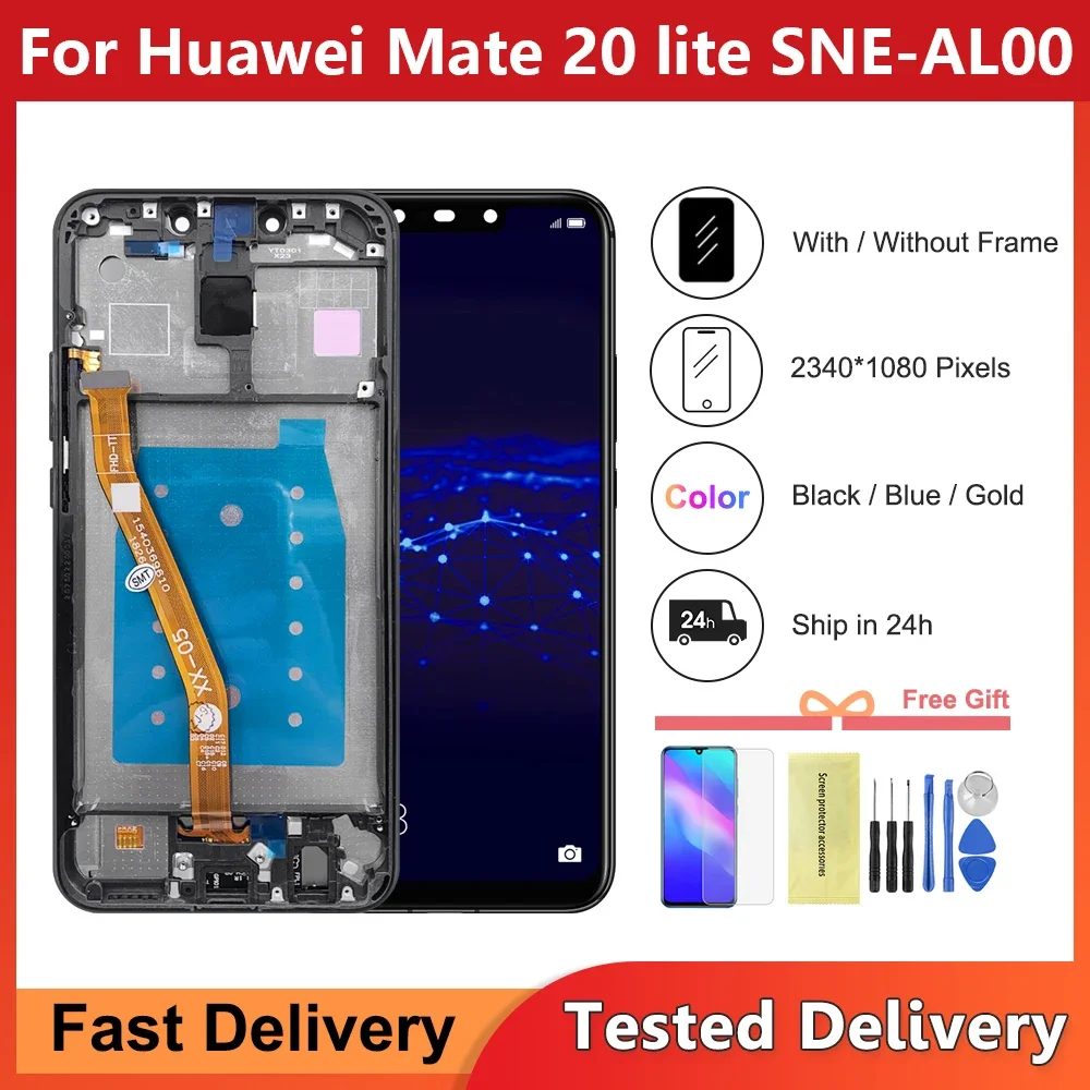 

6.3 inch For Huawei Mate 20 Lite Display Touch Screen +Frame Digitizer Assembly for huawei mate 20 lite SNE-AL00 SNE-LX1