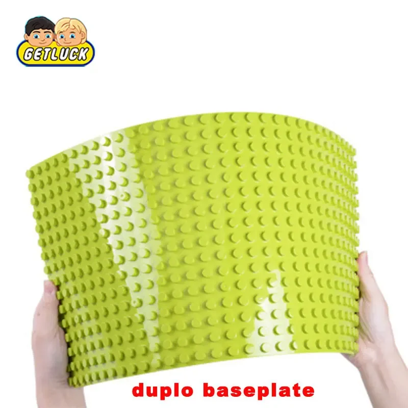 Duploes Large Size  Duploes Baseplate Brick Big Size Plate Building Block Floor Accessories Leduo Particle Compatible Big Animal