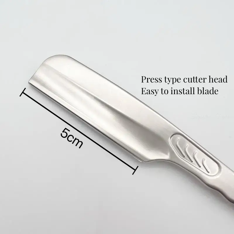 2023 New Barber Vintage Manual Shaver RazorZinc Alloy ABS Handle Shaving Knife With Feather Blades Multifunction 5 Colors