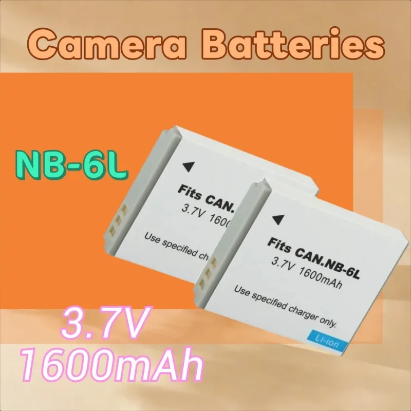 3.7V 1600mAh NB-6L for Canon PowerShot D10 D30 S95 SX280 SX510 HS IXUS 95IS 200 25IS SD770 IS Camera Battery