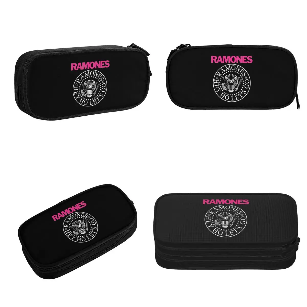 The Ramone Merch Pencil Cases Large Storage Pen Bags Pen Box Pencil Pouch For Boys Girls Students Stationery School Office