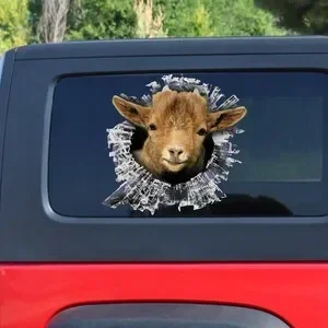 Pygmy Goat window decal, Pygmy Goat car sticker, goat car decal