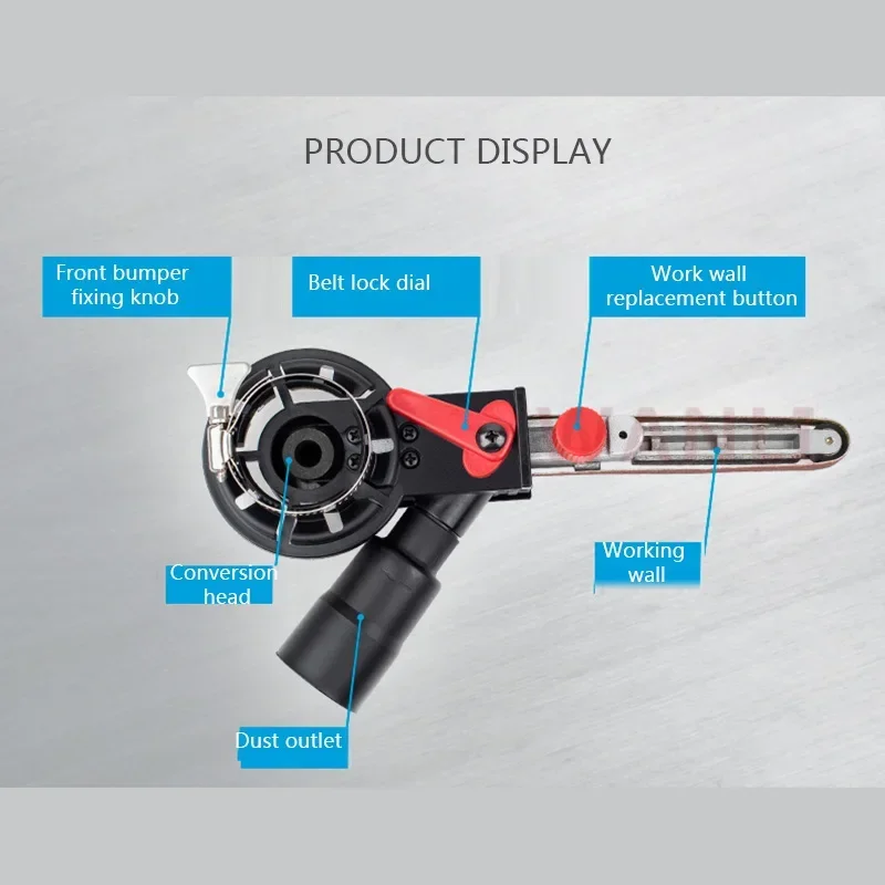 新しい小型 220 V/750 ワットハンドヘルド小型ベルトマシン多機能 DIY 金属アングルグラインダーベルト研磨および研削盤