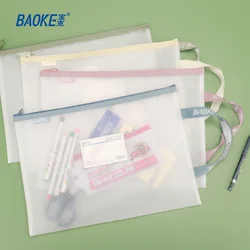 BAOKE-DS1285 A4 OligMesh Zipper File Bag, 12Pcs Bag