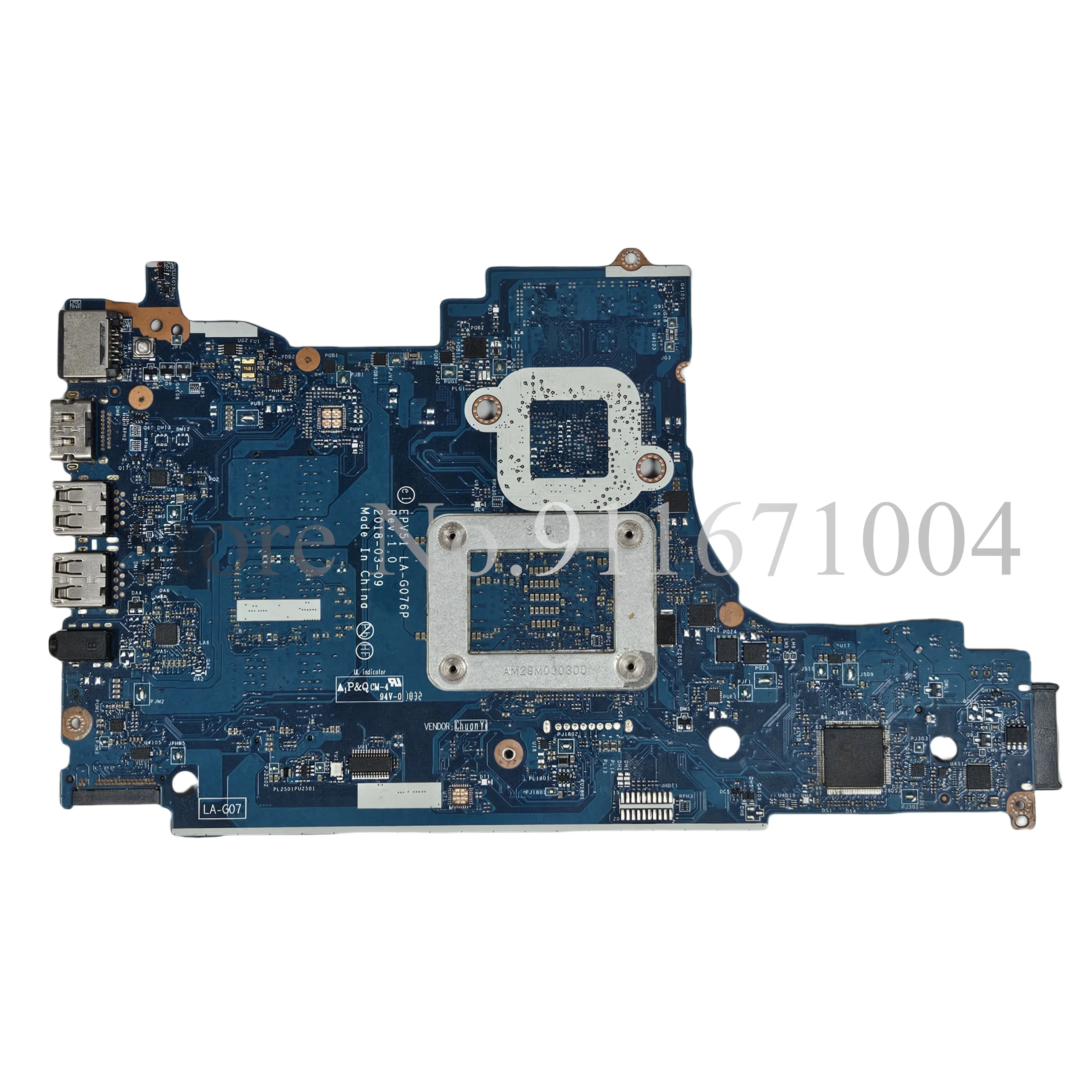 Imagem -02 - Laptop Motherboard para hp Pavilion Epv51 La-g076p 15-db 15-dx 255 g7 R32200 R5-2500 R7-2700 Cpu Ddr4 L20664601 L20666001