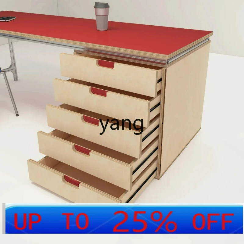 

LH study desk modern minimalist with multi-layer drawers bedroom home desk