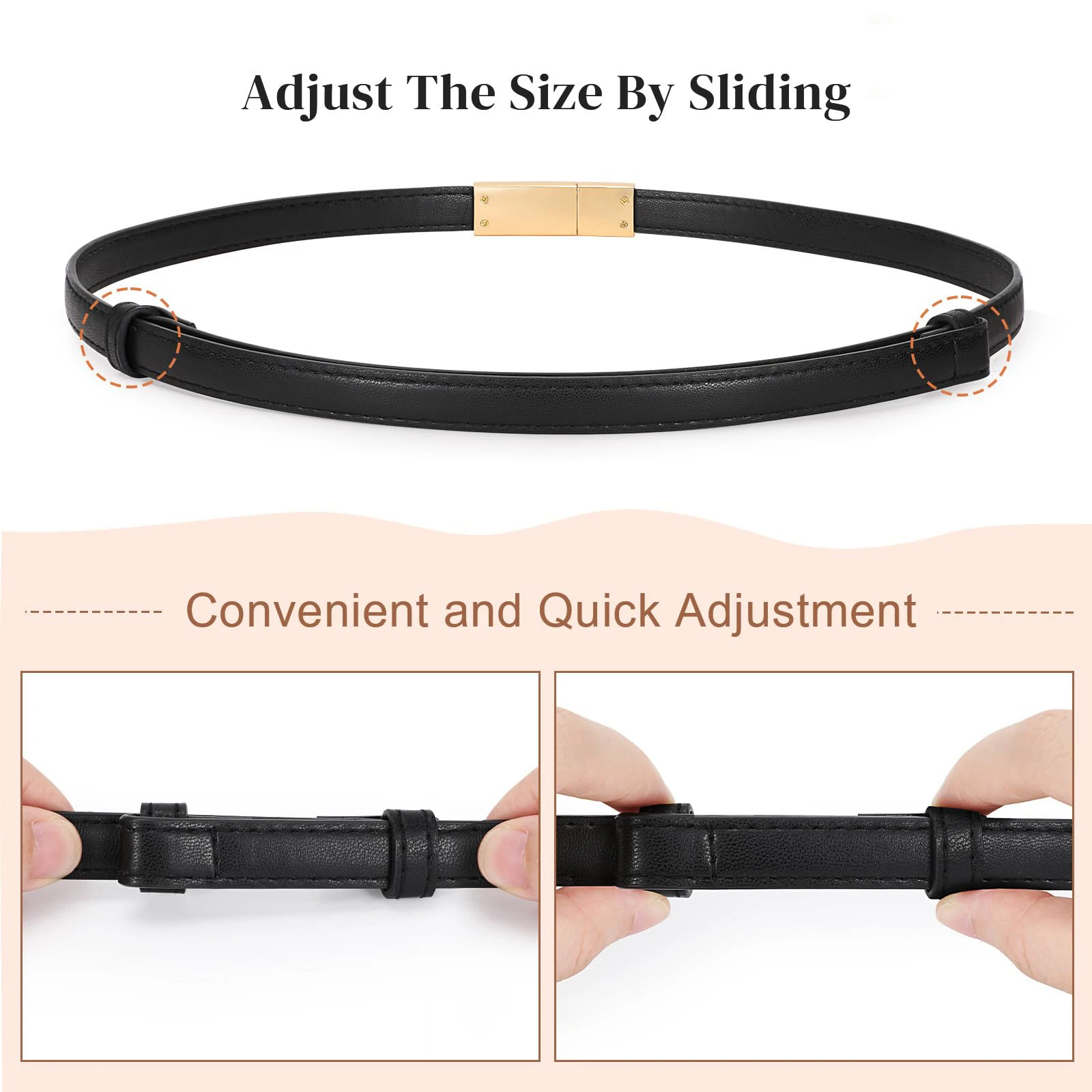 High Quality Genuine Leather Women Belt Fashion Brand 1.8cm Width Belts Golden Lock Buckle Dress Jeans Sweater women Thin Belt