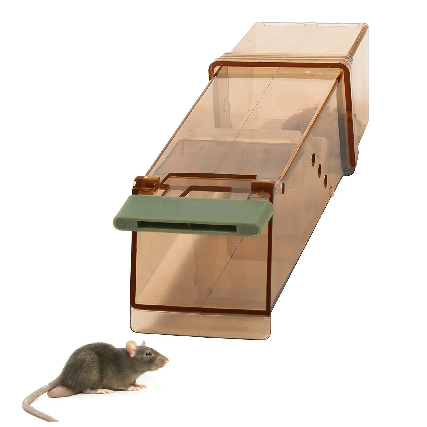 Humane Reusable Plastic Live Capture No Kill Mouse Rat Trap Cage