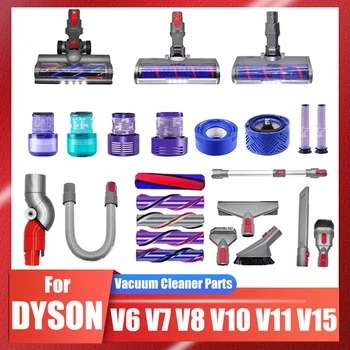 세척 가능한 HEPA 필터 롤러 브러시 헤드 교체 부품, 다이슨 V6 V7 V8 V10 V11 V12 V15 진공 청소기 액세서리