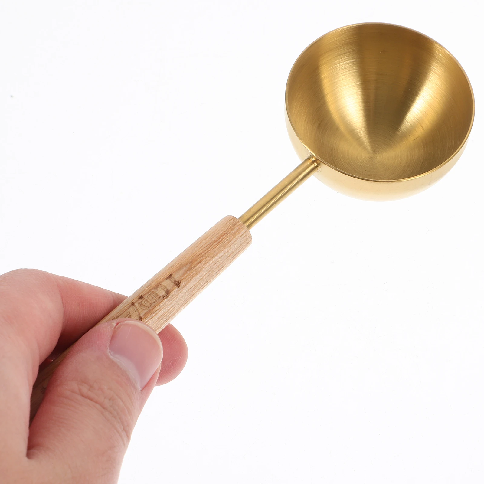 

Measuring Spoon Stainless Steel Wooden Handle For Coffee Beans Wax Melting Milk Powder Baking Seasoning Long Handle Scoop