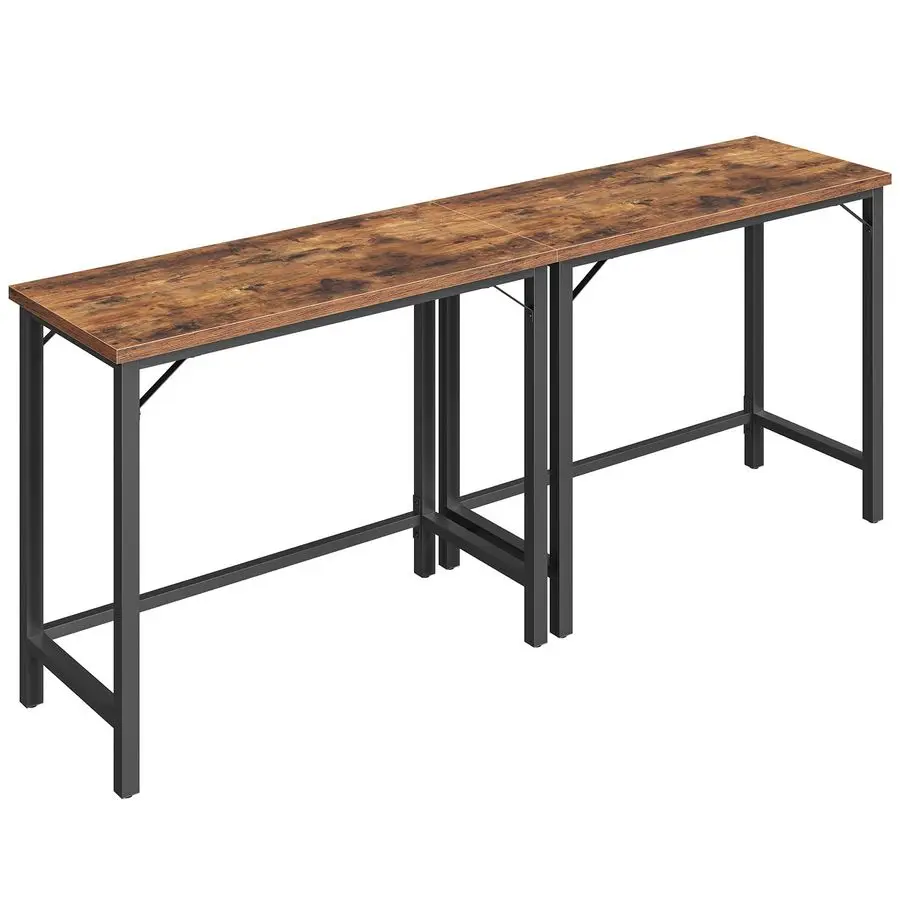 

Narrow Bar Table, 63Inch Pub Table for Dining Room, Counter Bar Tables with Sturdy Metal Frame, Connectable Bar Table, Multifun