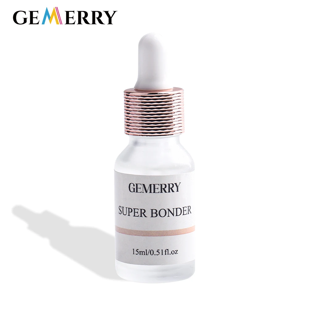 Gemerry 15ml Glue Super Bonder for Eyelashes Extension Quick Drying Long Last Grafting Eyelash Glue Eyelashes Adhesive Hardener