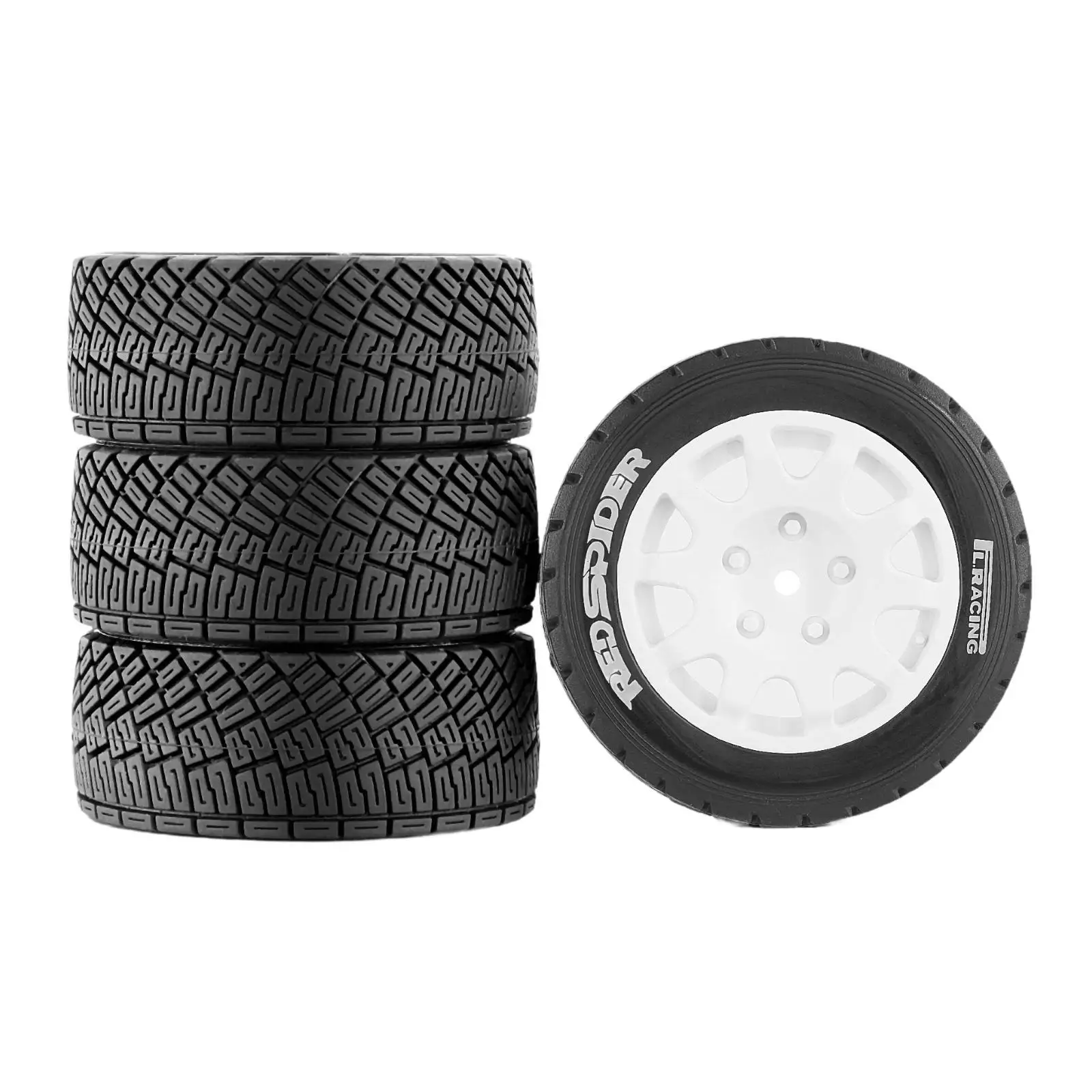 

4 Pieces RC Rally Wheels ,Car Upgrade Wheel Rims Tires, Remote Control Rally