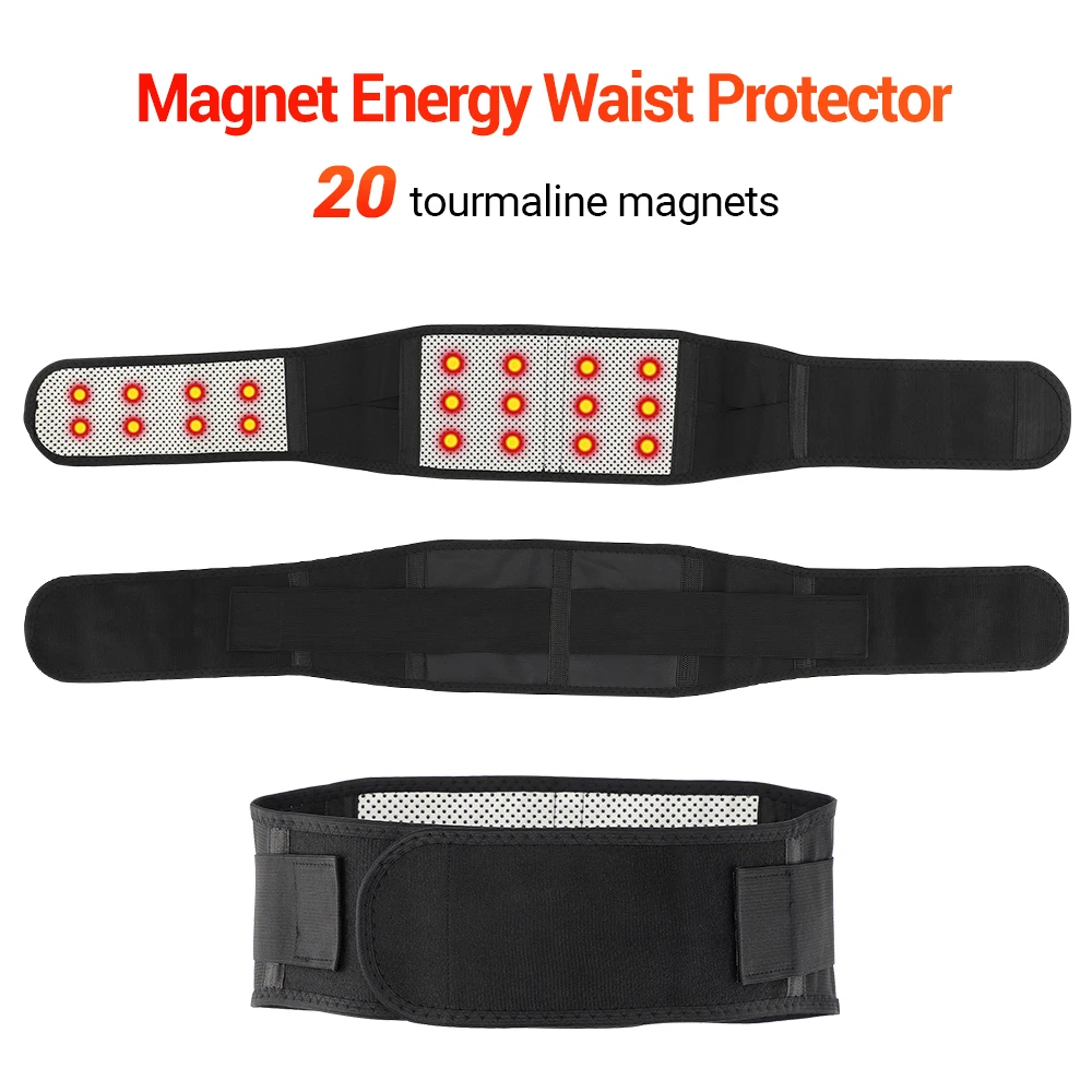 Self Heating Lower Back Supports Magnetic Therapy Lumbar Waist Bandage Back Waist Belt Tourmaline Waist Brace Support Belt Band