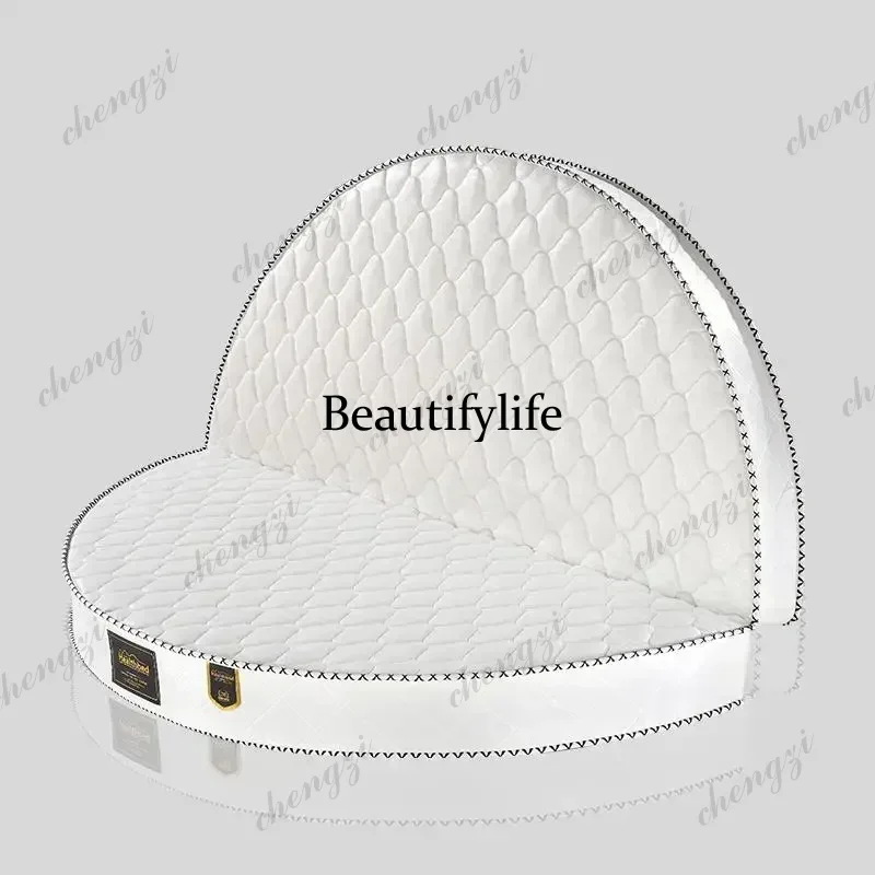 Round Mattress Bedroom Spring Folding Double 180 200 220 cm Round Sponge And Latex And Palm Material Mattresses