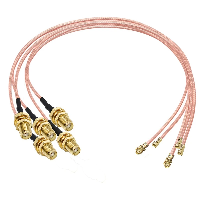 5 Pcs FL SMA Coax Cable SMA Female To U.FL IPX IPEX RF Coaxial RG178 Pigtail Jumper Cable For Wifi Router Antenna