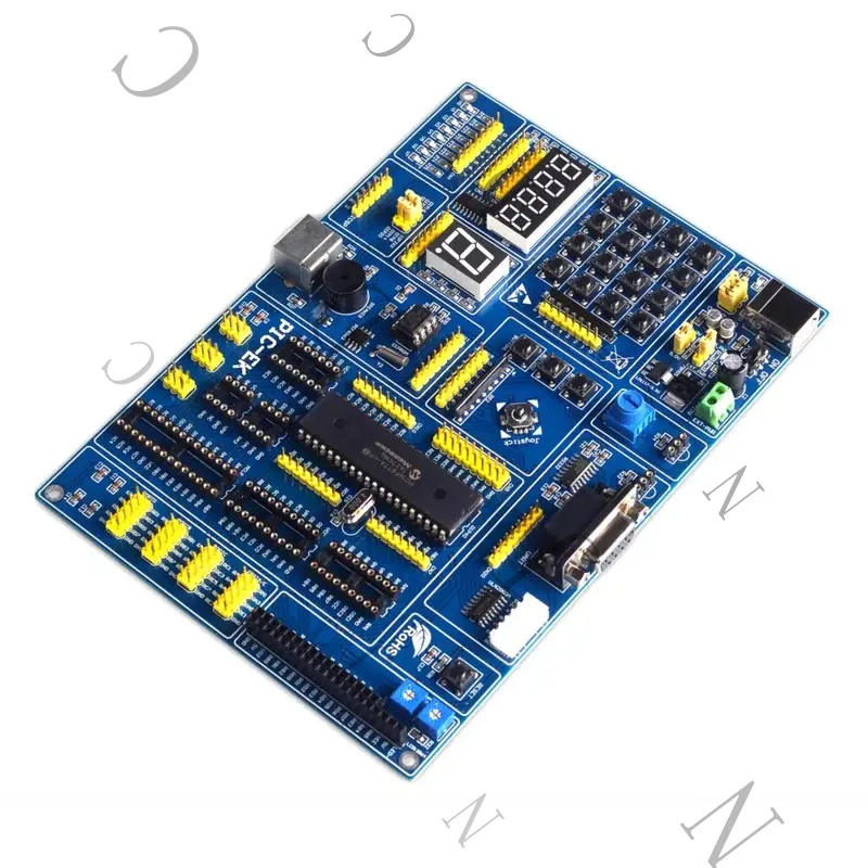 Learning Development Board PIC-EK PIC16F887 Microcontroller With Routines Supports 8/14/18/20/28/40 Pin
