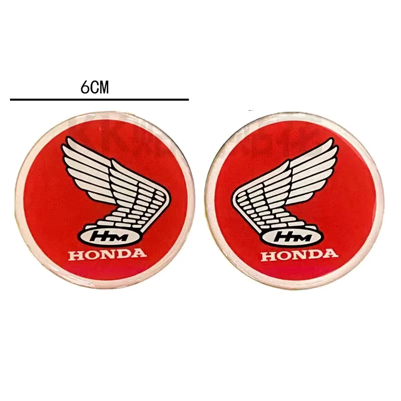 Suitable for Honda Motorcycles with Circular Wings 3D Fuel Tank Sticker Logo Soft Rubber Sun Protection, Waterproof Modification