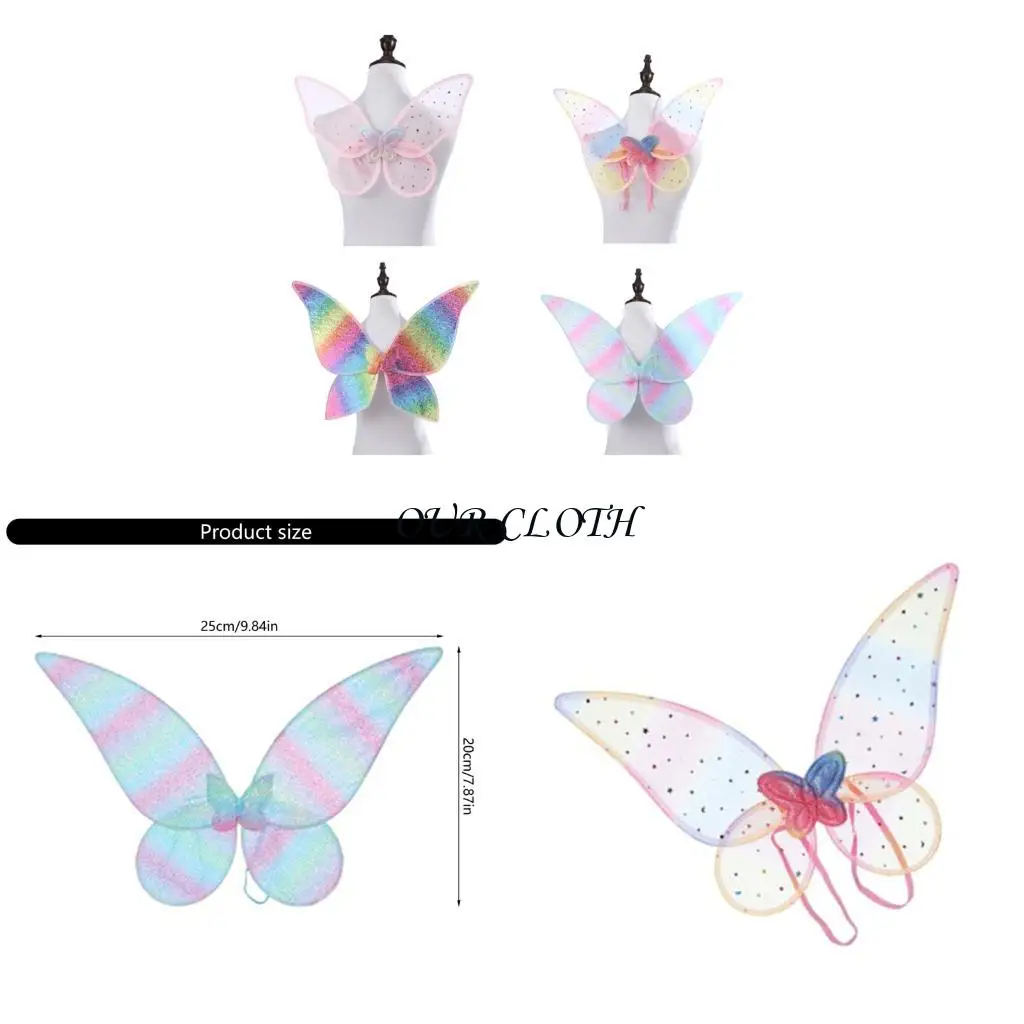 

Sparkles Fairys Wing, Butterfly Fairys Wing Costume Costume Wing Angel, одевание для вечеринки для женщин костюма принцессы Y1AC