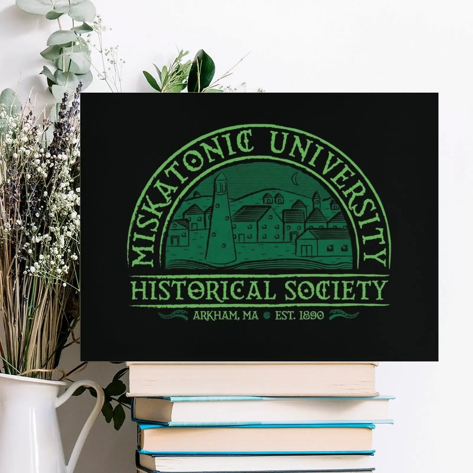 Miskatonic Historical Society Poster Canvas Painting Poster Retro Create Living Room Kitchen Design Framed Wall Paintings