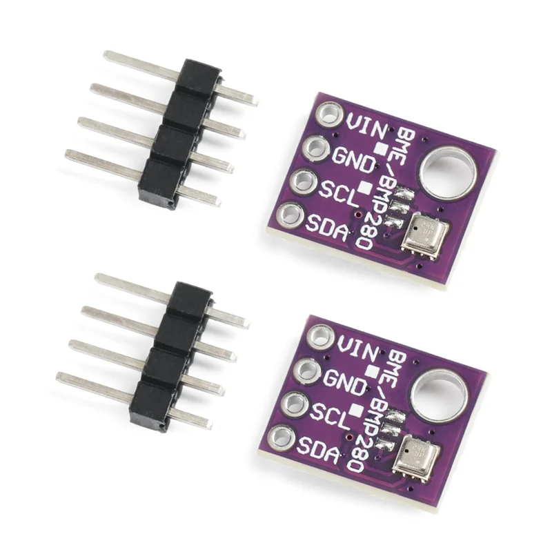

M18K-SPI Интерфейс I2C BME280 Модуль датчика 5 В 2 шт. Обнаружение температуры и влажности атмосферного давления GY-BME280 Breakout
