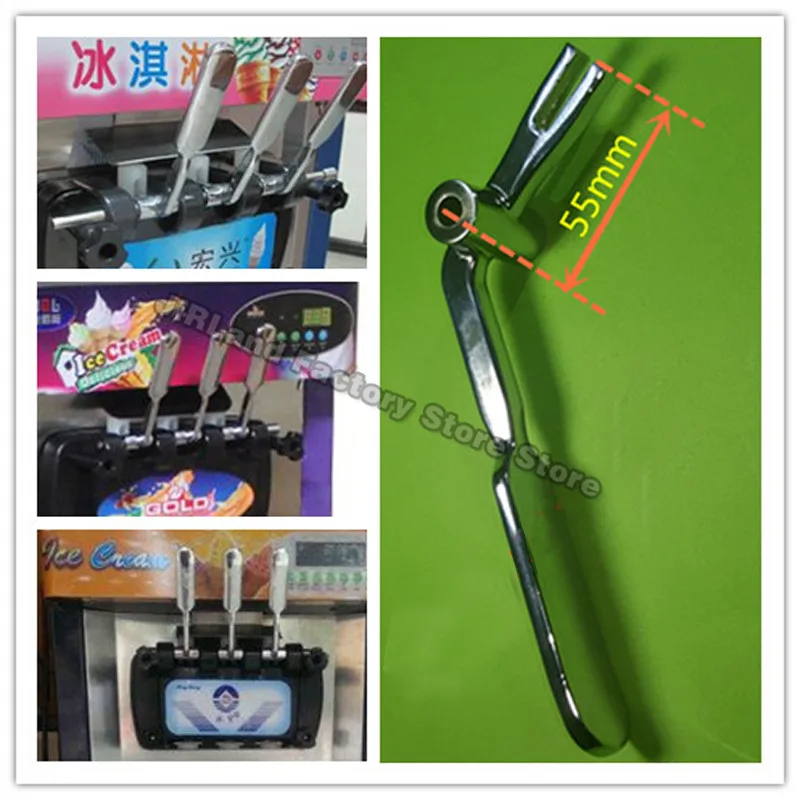 Soft Ice Cream Machine Stainless Steel Handle Ice Cream Maker Part Alloy Handle Ice Cream Machine Part For