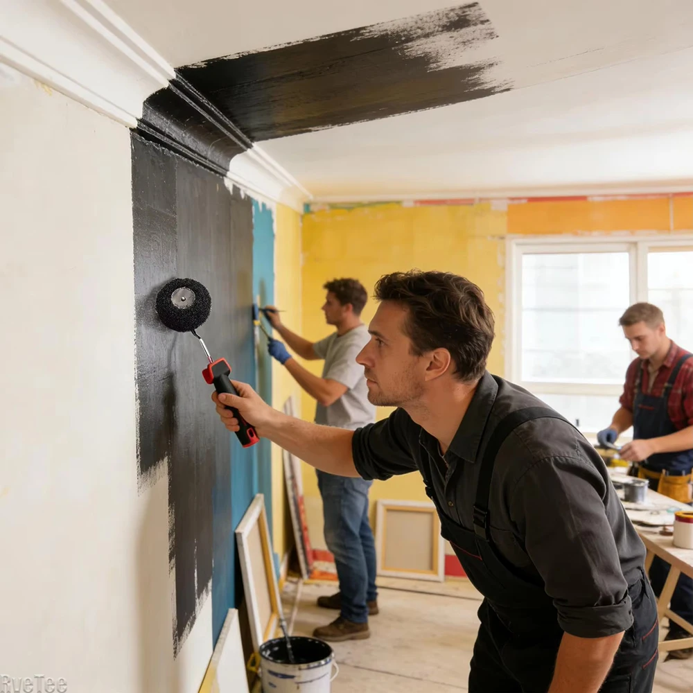 

Валик-кисть для углов в форме тыквы, для отделки углов и краев, для нанесения шпатлевки, для покраски стен, для плинтусов и потолков