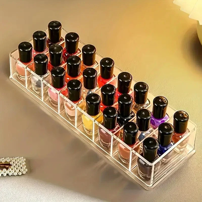 Présentoir de vernis à ongles portable, boîtes en acrylique, étui transparent MELOrganizers, 8 compartiments