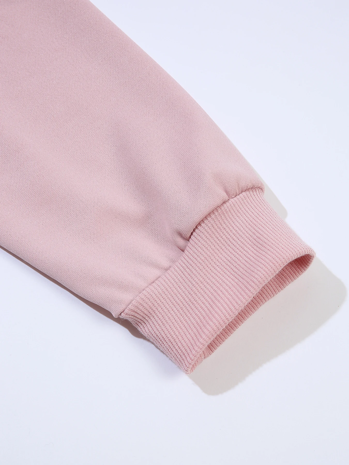 Decote redondo de manga comprida feminino, moda